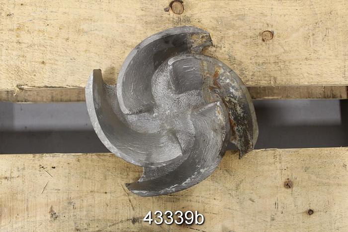 Used Goulds 3196 3x4x8 CF8M 4-Vane 8" Diameter Impeller #43339