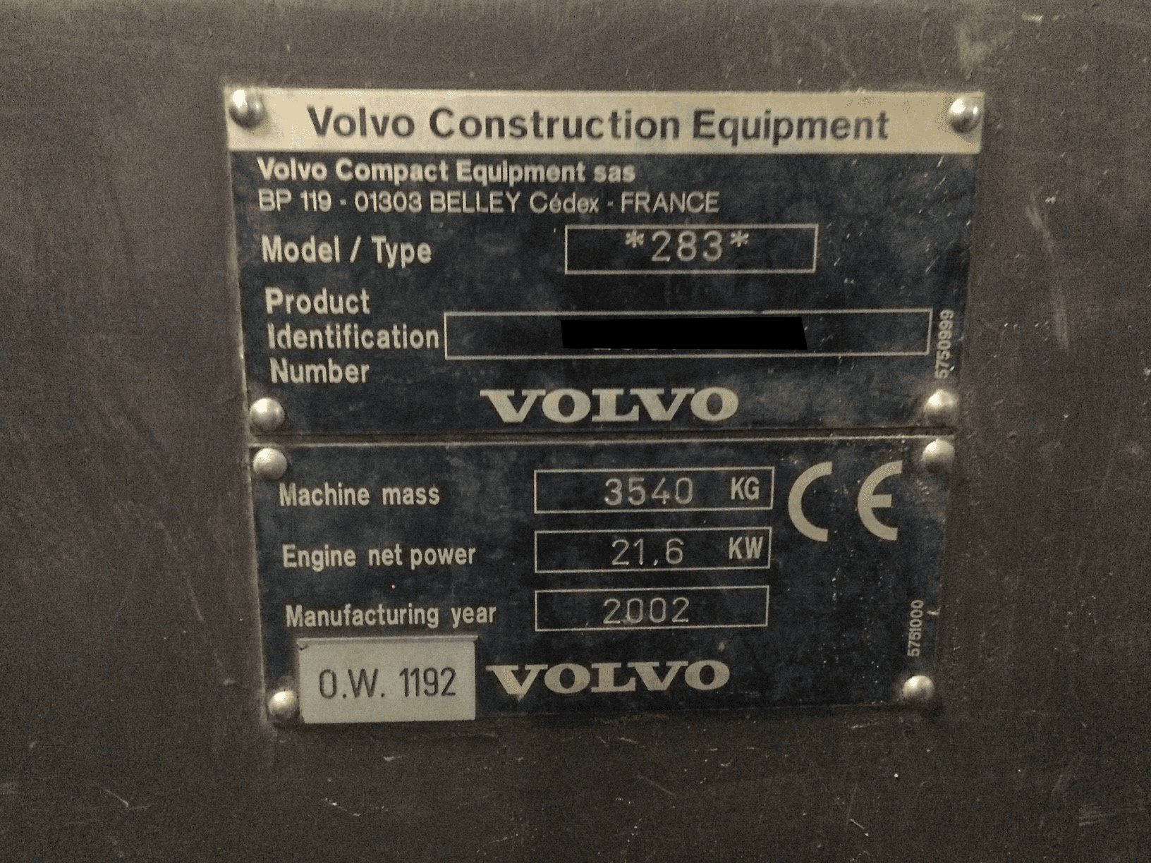 Used Volvo EC35 - Mini Excavator - 2002