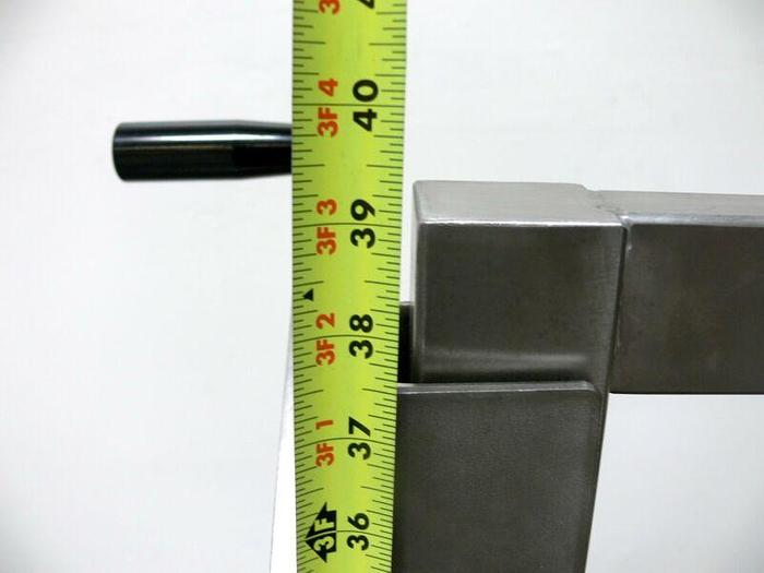 Used Tilting Stainless Steel Lab Glassware Rolling Stand / Clamp