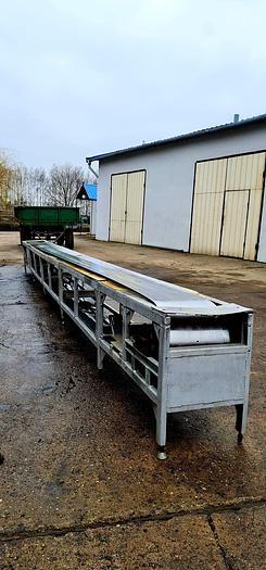 Used Stół rozbiorowy z taśmą nierdzewną, typ "SANDWIK", konstrukcja aluminiowa