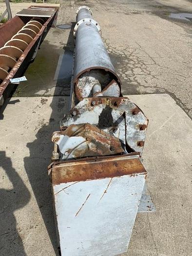 Used Mild Steel Auger Screw 24' Long x 18" Diameter Conveyor