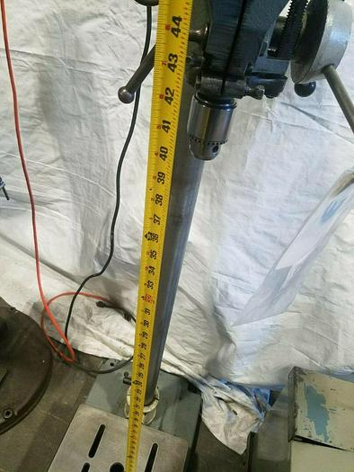 Used Delta Rockwell Drill Press Metal and Wood has cracked bracket to hold table up