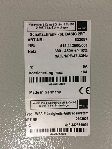 Used Weko Moisturisation System (1450 mm)