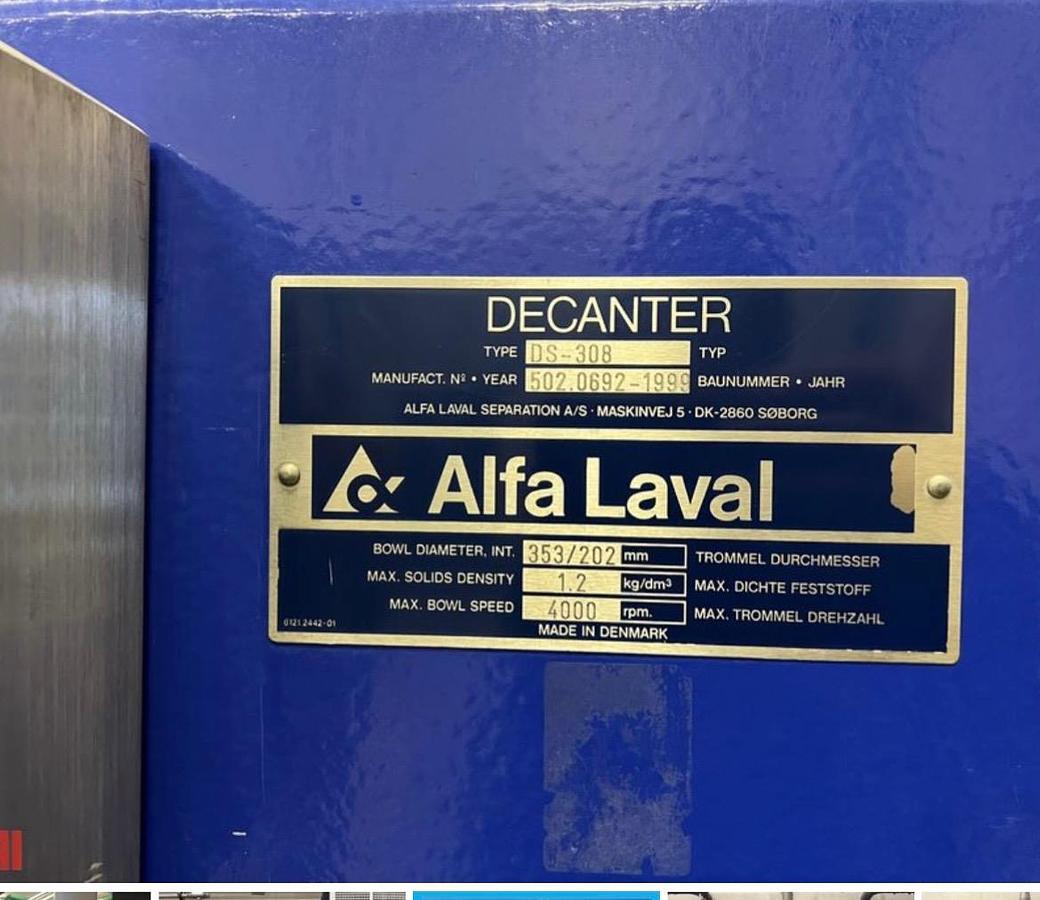 Used Alfa -Laval DS-308 Centrufuge