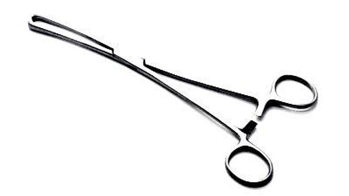 Used Forceps Uterine Tenaculum Teale 3 in 4 Teeth 230mm (9in)