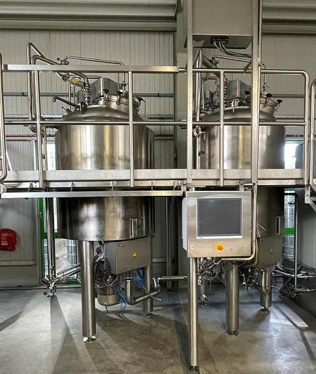 Used B 15461 D - Cream Manufacturing Plant VAKUMIX VHMS 1250
