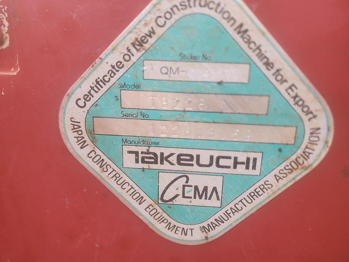 Used 2014 Takeuchi TB228