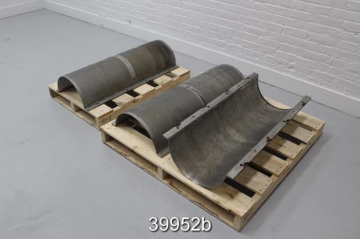 Used Voith RS2B Reject Sorter Screen Plate Set, .10" Holes #39952