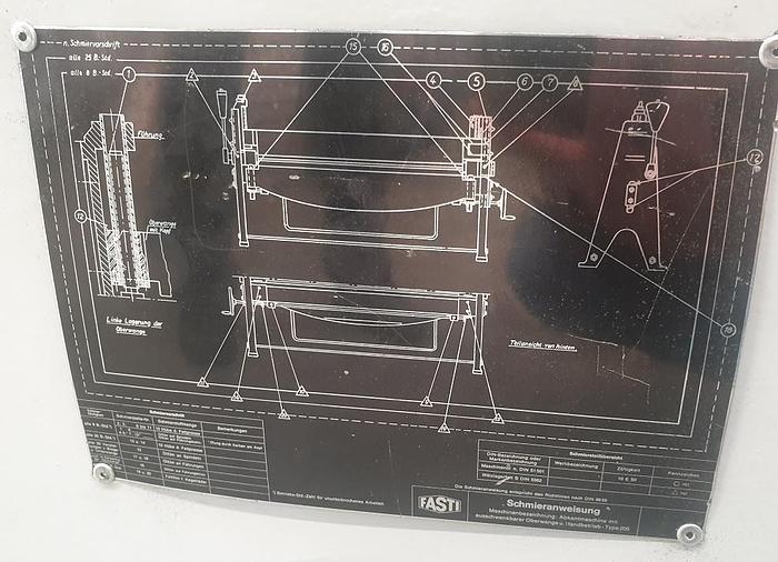 Gebraucht Manuelle Schwenkbiegemaschine Fasti 204-10-2