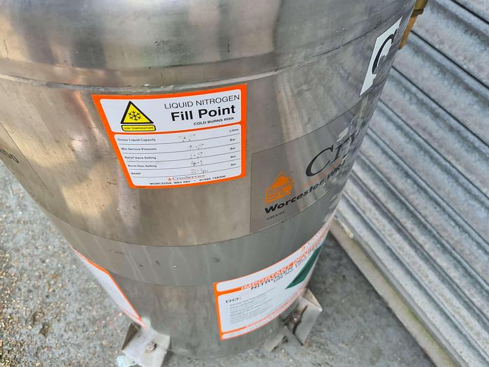Used Cryoservice 75 Litre Liquid Nirtogen Vessel