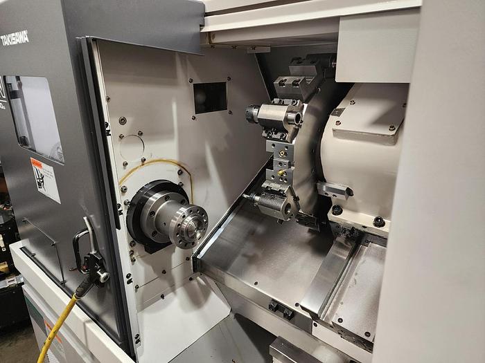 Used 2018 TAKISAWA Takisawa TCN-2100 L6 Live Tooling CNC Lathe ***Very Low***