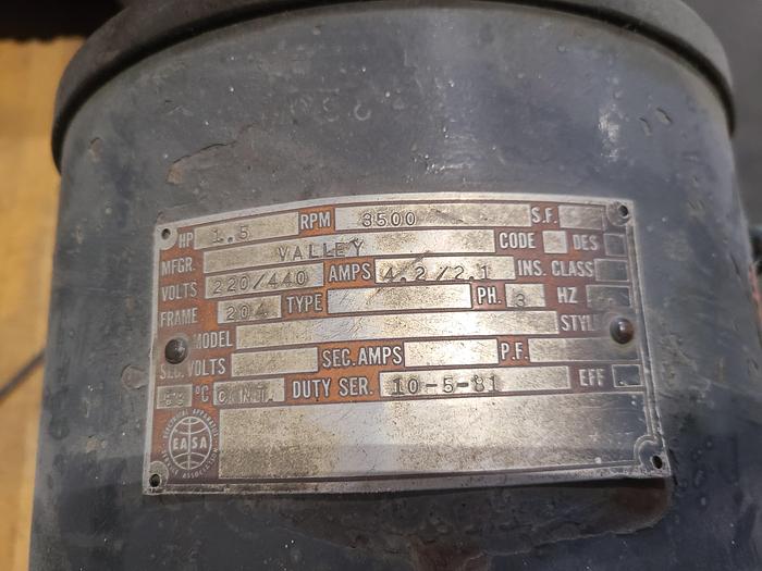 Used Valley Tabletop Sander / Grinder