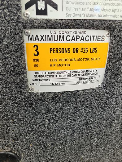 Used 2011 Triton 16 Storm