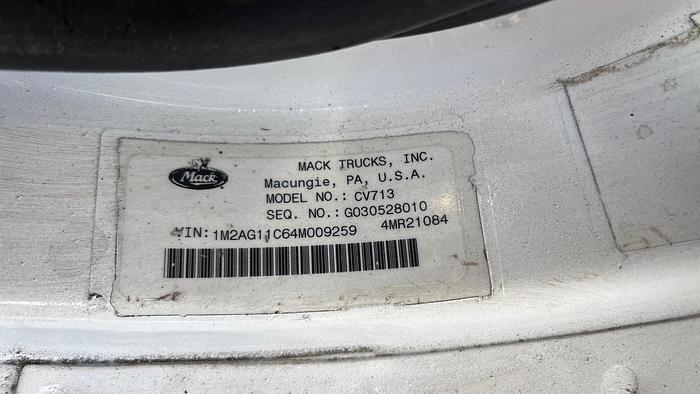 Used 2004 Mack Granite CV713 Tri-Axle Dump Truck