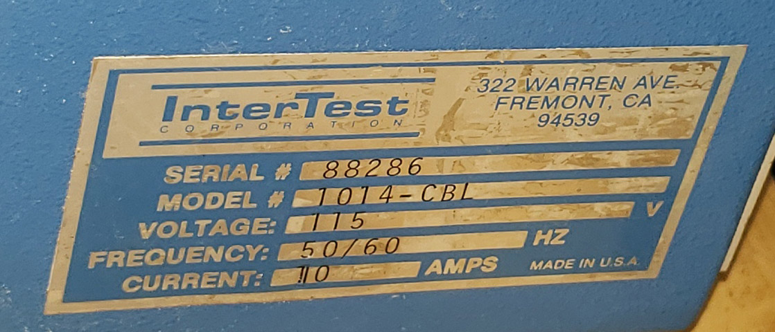 Used Intertest 1014-CBL