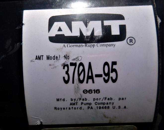 Used Pump, Centrif, 3/4 HP, C/I, 1" In/3/4" Out, AMT, Mdl 370A-95 #C744025