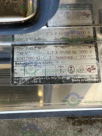 Used Memmert  ULM 500 Electronically Controlled Drying Oven 220°C