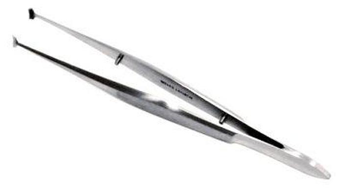 Used Ophthalmic Forceps Fixation Barraquer 1mm 9/9 Teeth 95mm WEISS 0101292