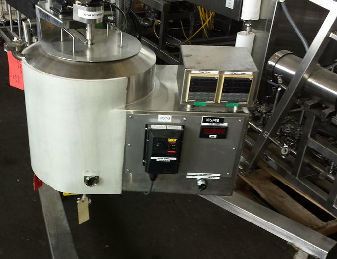 Used Tank, 10 Gallon, S/st, Jkt, Agit, 14" x 15", Electric Lift, #S739046