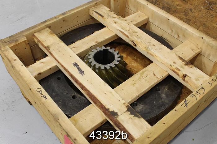 Used Black Clawson No. 2 Pulper Drive Gleason Cut Gear Set 3.53/1 Ratio #43392