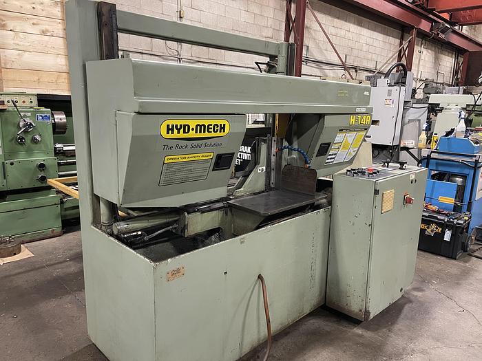 Used 14" X 14", HYD-MECH, H-14A, FULLY AUTOMATIC HORIZONTAL BANDSAW