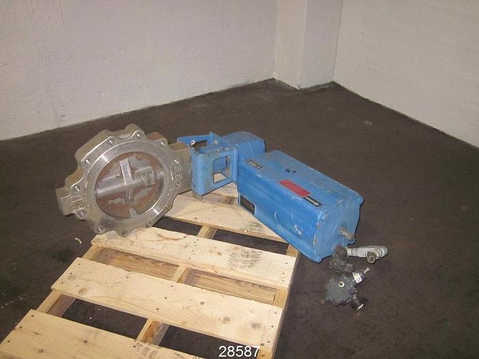 Used Neles Jamesbury  10" Air Operated Butterfly #28587