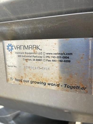 Used Vanmark Horizontal Abrasive Peeler/Scrubber