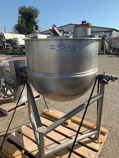 Used 100 Gallon Groen Jacketed Tilting Steam Kettle