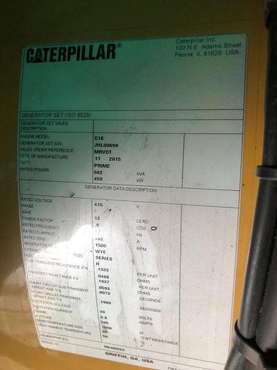 Caterpillar generators Marine Tier II with class certificates