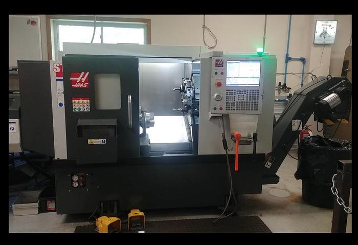 Used 2019 HAAS ST 10 CNC Turning Center Bar Feeder & Tailstock