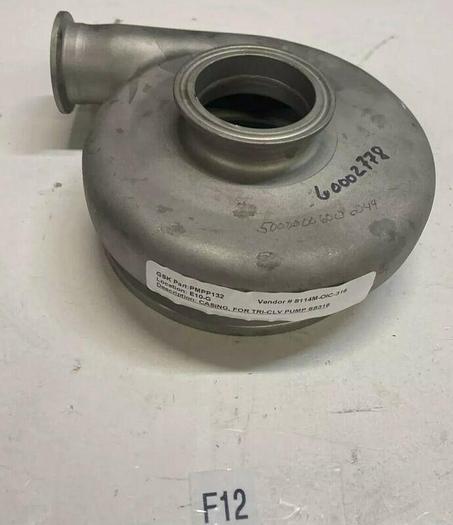 New TRI-CLOVER STAINLESS Pump CASING S114M-01C-316L 1-1/2 X 1-1/2 Warranty