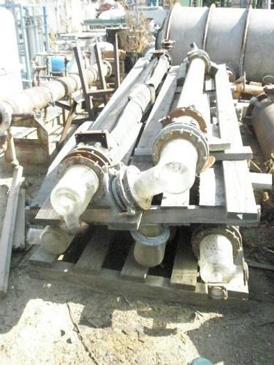 Used Heat Exchanger, Shell & Tube, 20 SF, Glass, 3/4" Tubes (4) #S735092