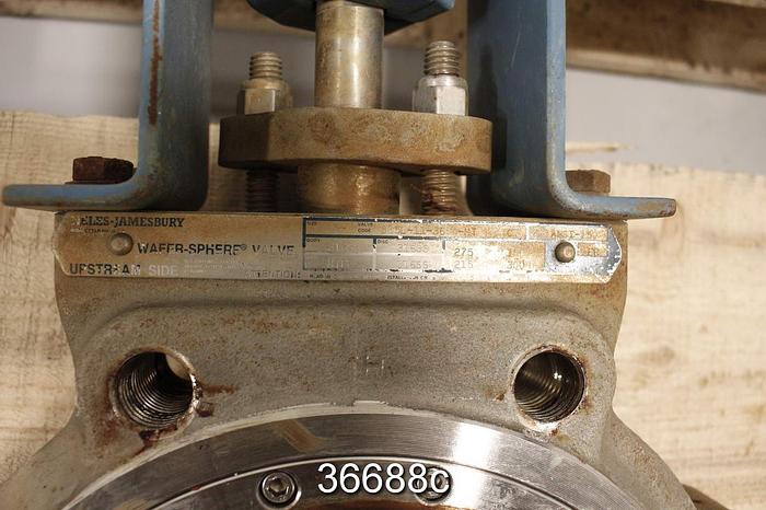 Used Neles Jamesbury 815L-3600MT 6" Hand Operated Wafer Sphere Butterfly Valve #36688