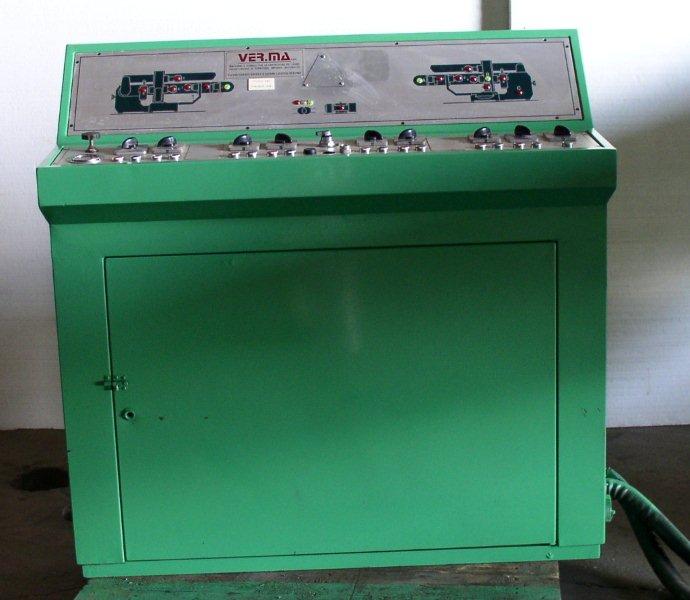 Used 136" SPANEVELLO Double End Tenoner; 8 Heads