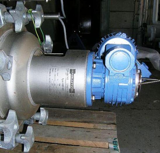 2008 HABLUTZEL KSF-100 edge filterunit mounted on a stainless steel frame