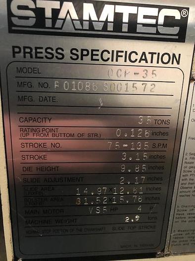 Used Stamtec OCP 35S