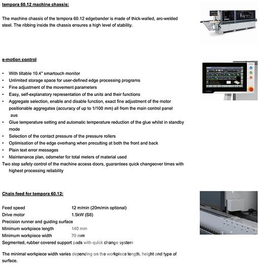 Used 2017 Felder Termpora 60.12 Edgebander