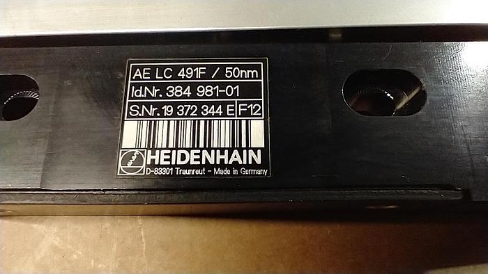 Used HEIDENHAIN Liner Encoder Glass Scale AE LC 491F / 50nm 470mm GH203