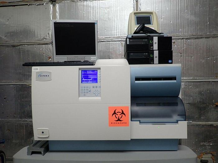 Used BioMerieux Vitek 2 Microbial Analyzing System w/ Smart Carrier Station