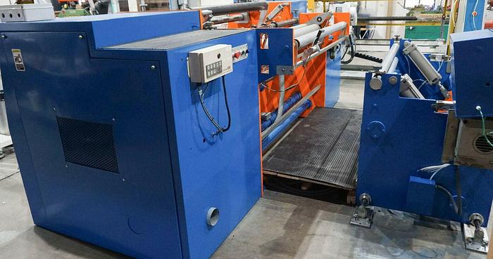 Used 63" PARKLAND INTL CANTILEVERED DUPLEX SLITTER REWINDER 27" REWIND DIAMETER MFG 2010