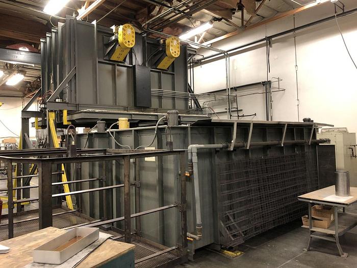 Used 2007 Pyro Industrial Systems Drop Bottom Furnace 4' x 5' x 12' Pyro Industrial Systems