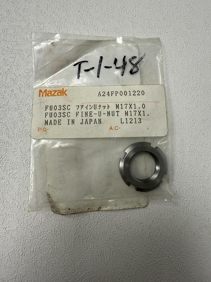 Used Mazak A24FP001220 Fine-U-Nut – Genuine OEM CNC Replacement Part GHC-29