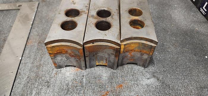 Used ALUMINUM SERRATED SOFT JAWS (set of 3)- GHA-30