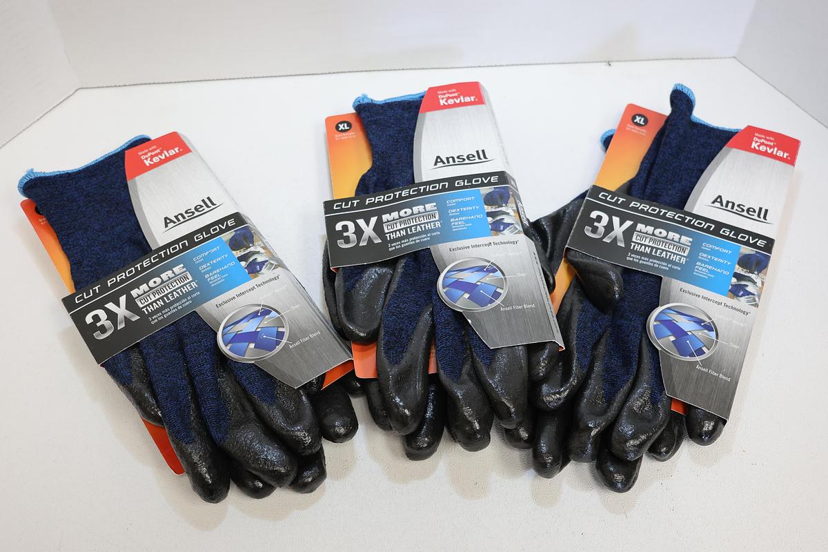 Lot of 34 The Ansell ActivArmr 97-505 size 11 NEW Cut protection gloves GHA-183