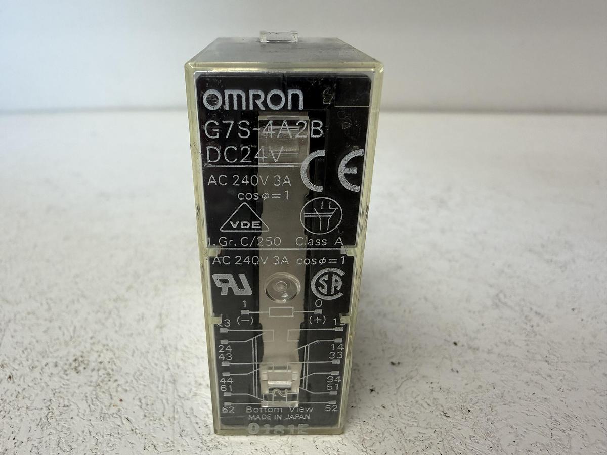 Used (Lot of 4) Omron G7S-4A2B Safety Relay GHA-181