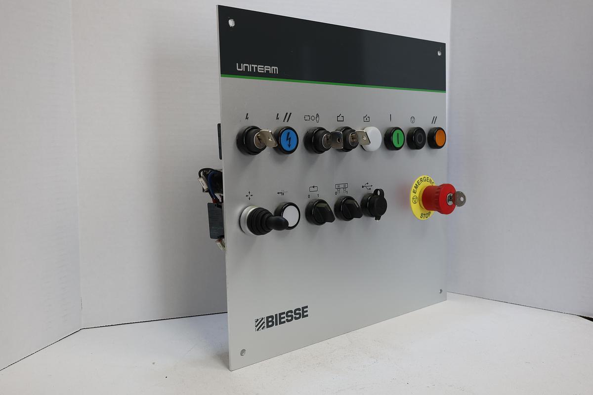 Used Biesse Uniteam CNC Control Interface Panel HMI Operator Console Woodworking Machine