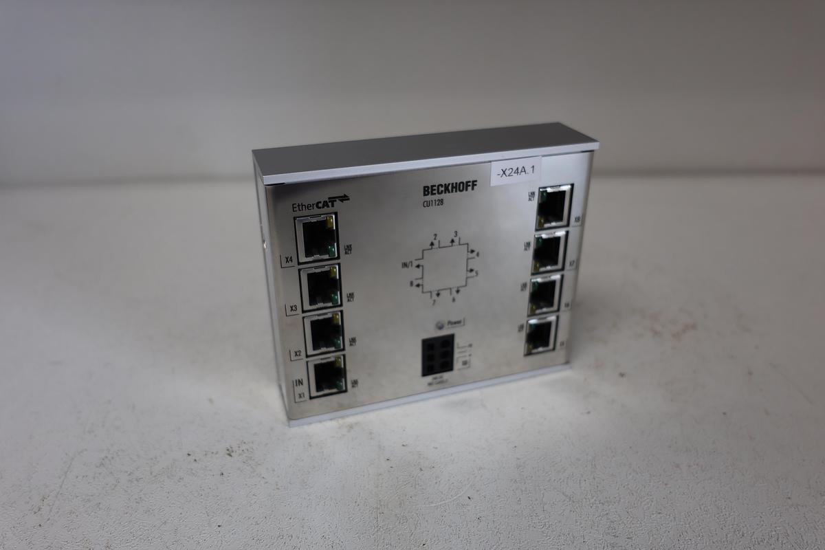 Used Beckhoff CU1128-0000 8-Port EtherCAT Hub (RJ45) – Industrial Ethernet Junction GHA-182