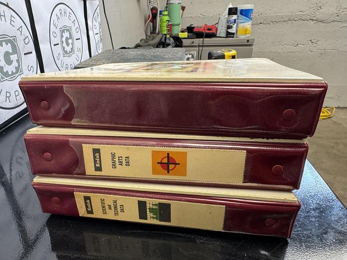 Used Lot Of 3 Kodak Photographic Notebook Binders Booklets GHGC-D
