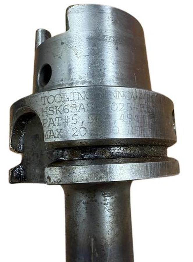 Used Tooling Innovations HSK63ASF-025-590 SP1 Shrink Fit Tool Holder 