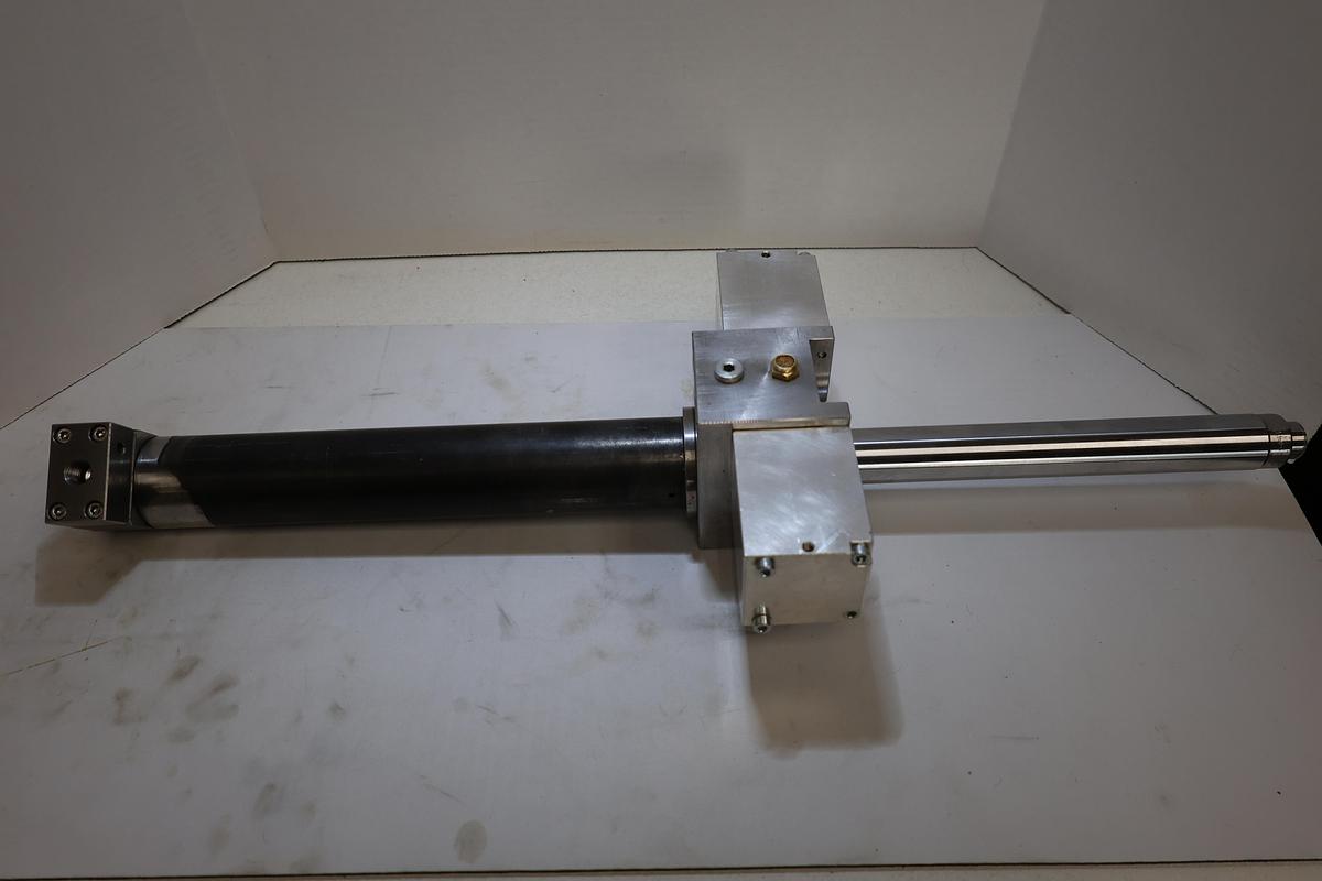 Used Lot of 2 Uniteam 1-1/8" Bore Linear Hydraulic/Pneumatic Cylinders Used